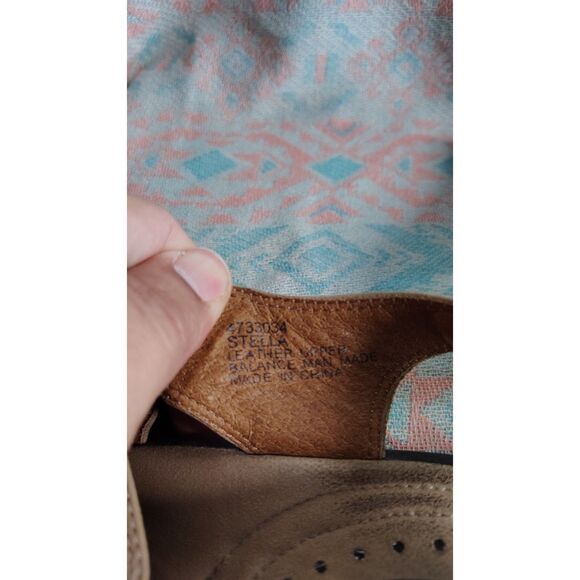 Dr Scholl's Women's Bone Tan Size 8 Floral Ankle Strap Open‎ Toed Sandal - Picture 3 of 9